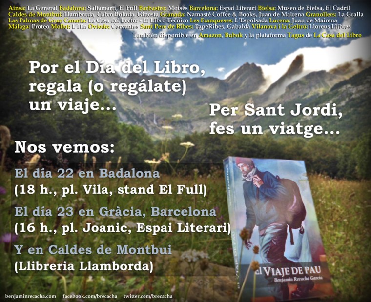 El viaje de Pau - flyer Sant Jordi