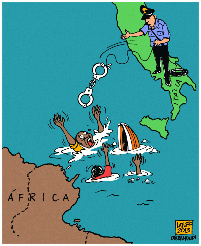 Carlos Latuff - Naufragio de Lampedusa