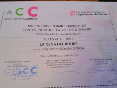 Accésit 'La veu dels somnis'