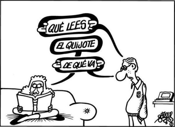 viñeta Forges - El Quijote